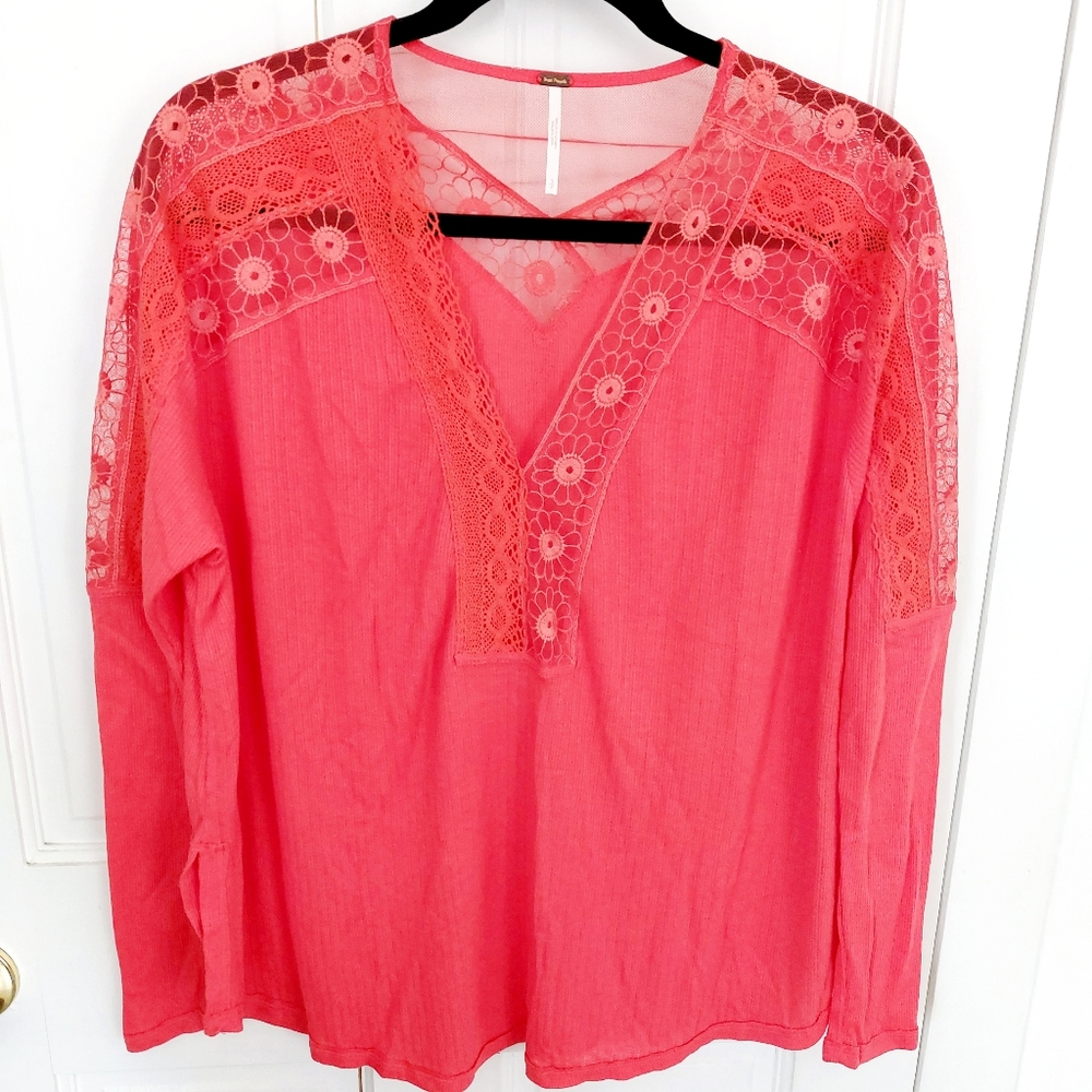 Free People Boho Blouse, Roomy Sz Small EUC